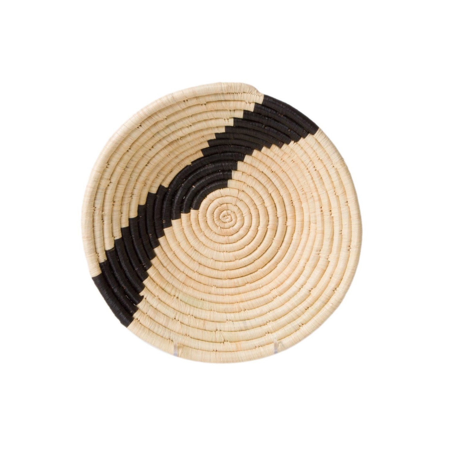 Striped Black + Natural 10 Inch Basket