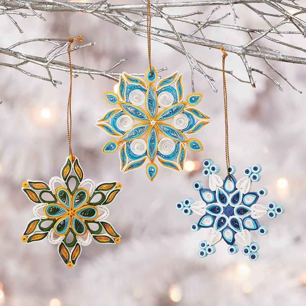 Quilled Paper Snowflake Ornament