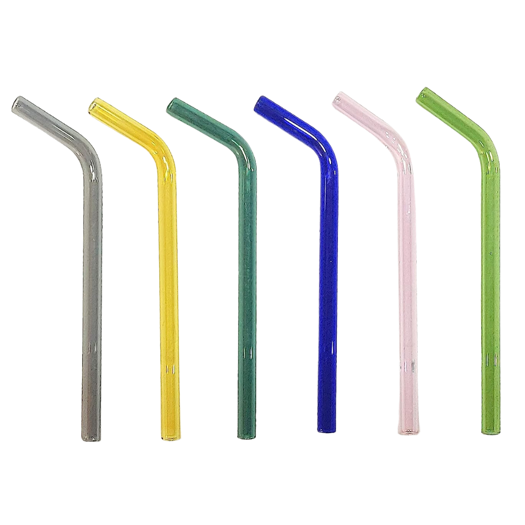 COLORED BOROSILICATE GLASS STRAWS