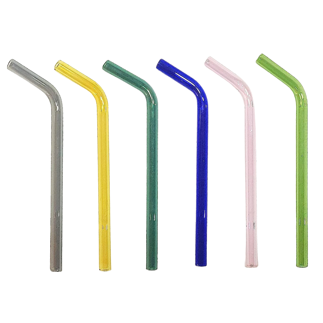 Borosilicate Glass Reusable Bendy Straws