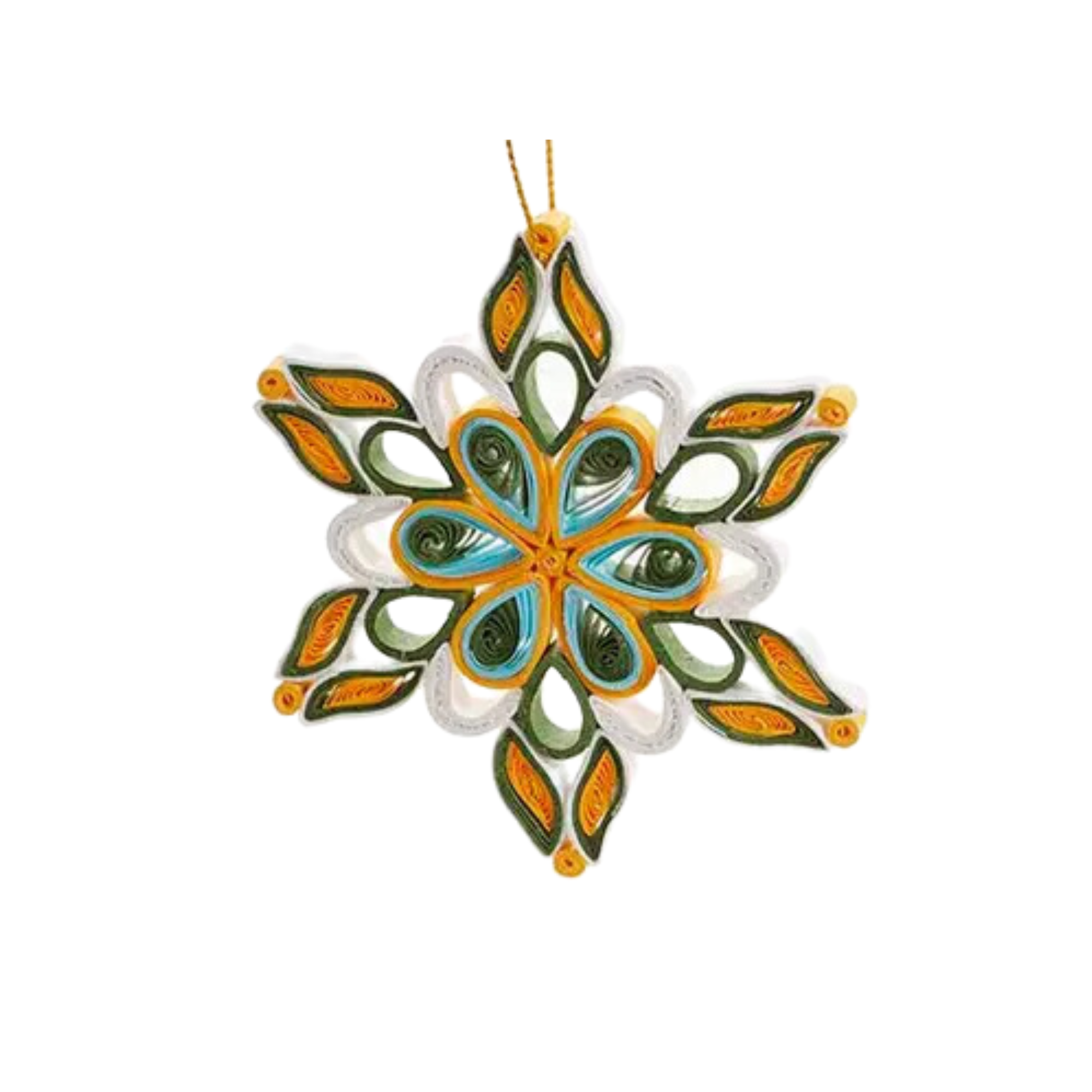 Quilled Paper Snowflake Ornament