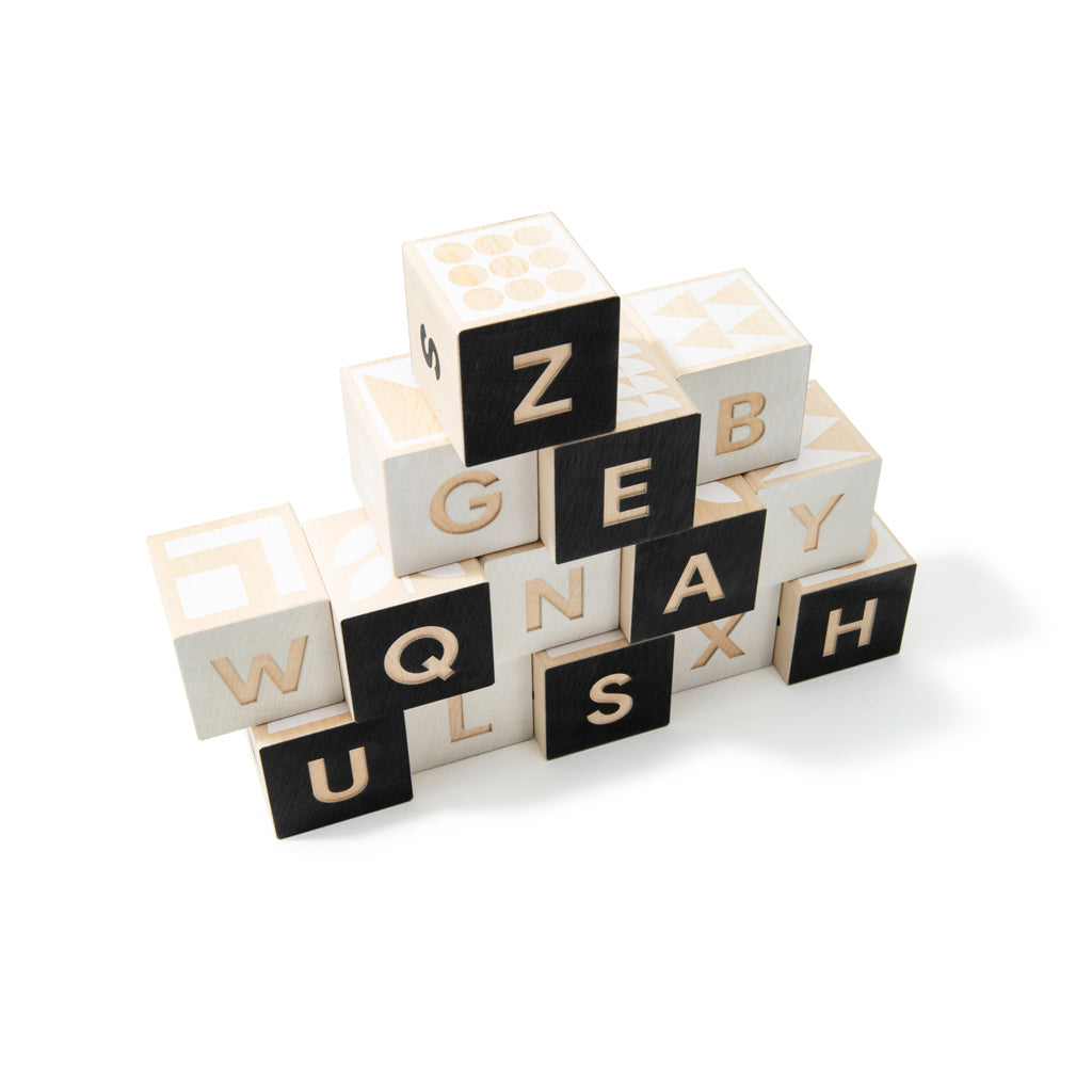To Tonet Monochromatic Wooden Number Block Set