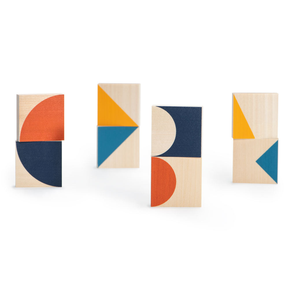 Mod Bauhaus Wooden Pattern Tiles