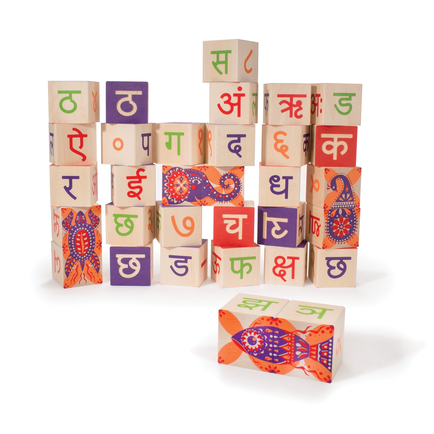 Hindi Wooden Blocks