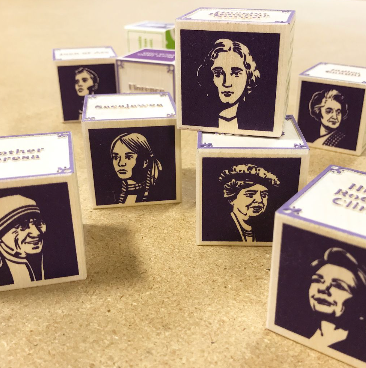 Women Who Dared Wooden Block Set