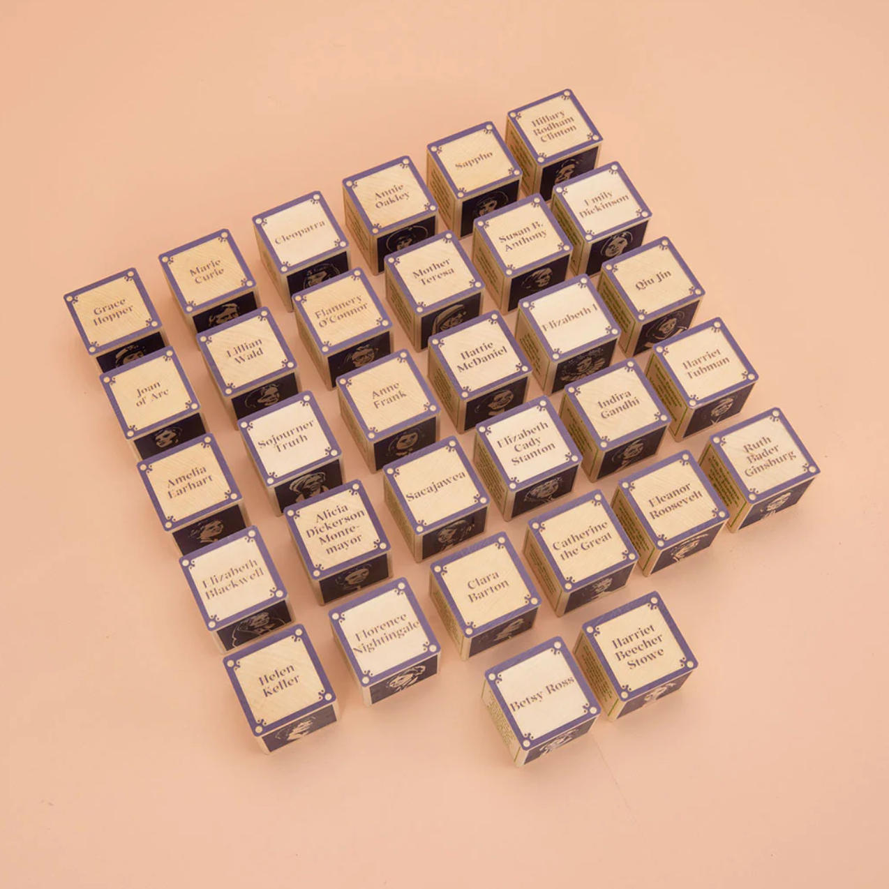 Women Who Dared Wooden Block Set
