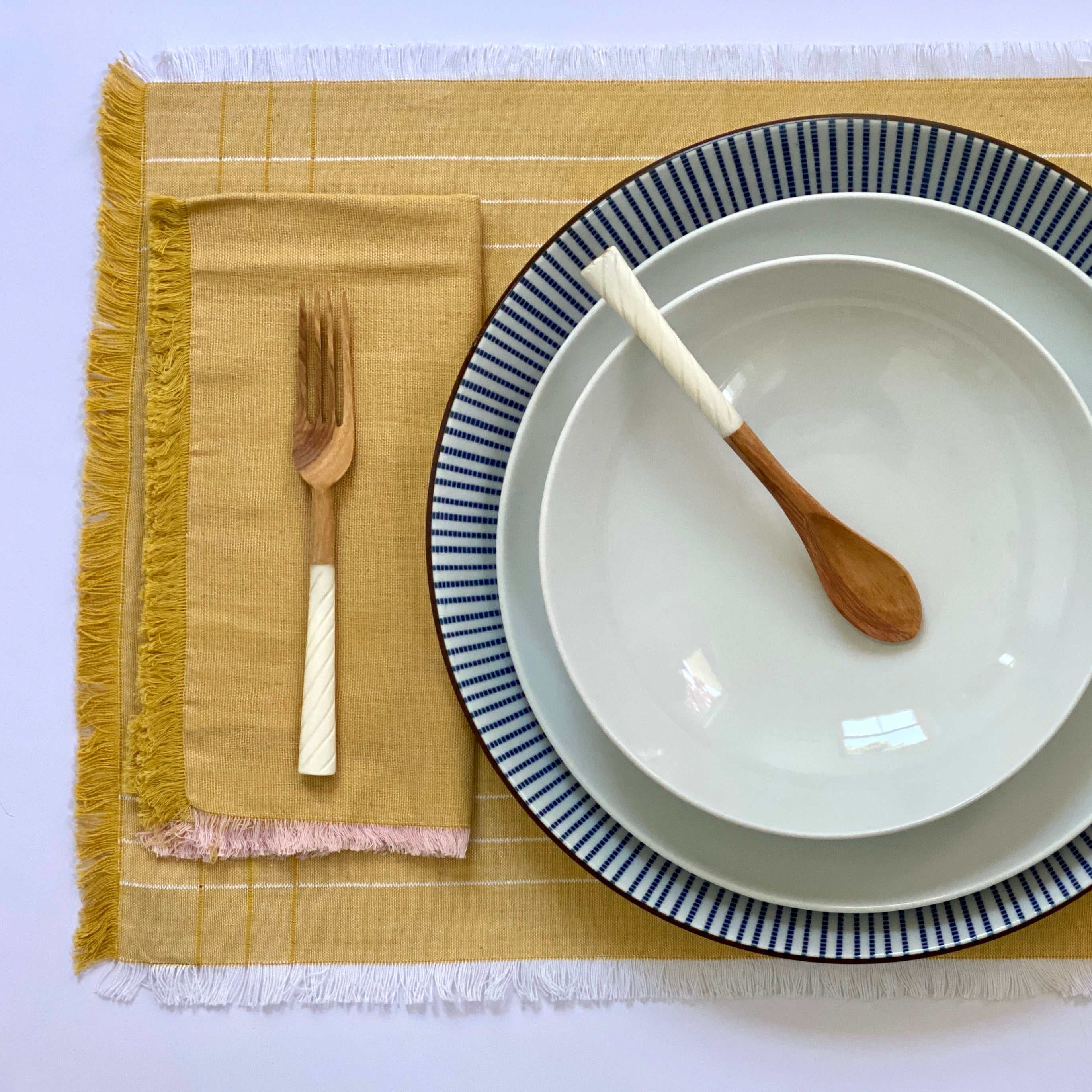 Mustard Yellow Handwoven Table Linens