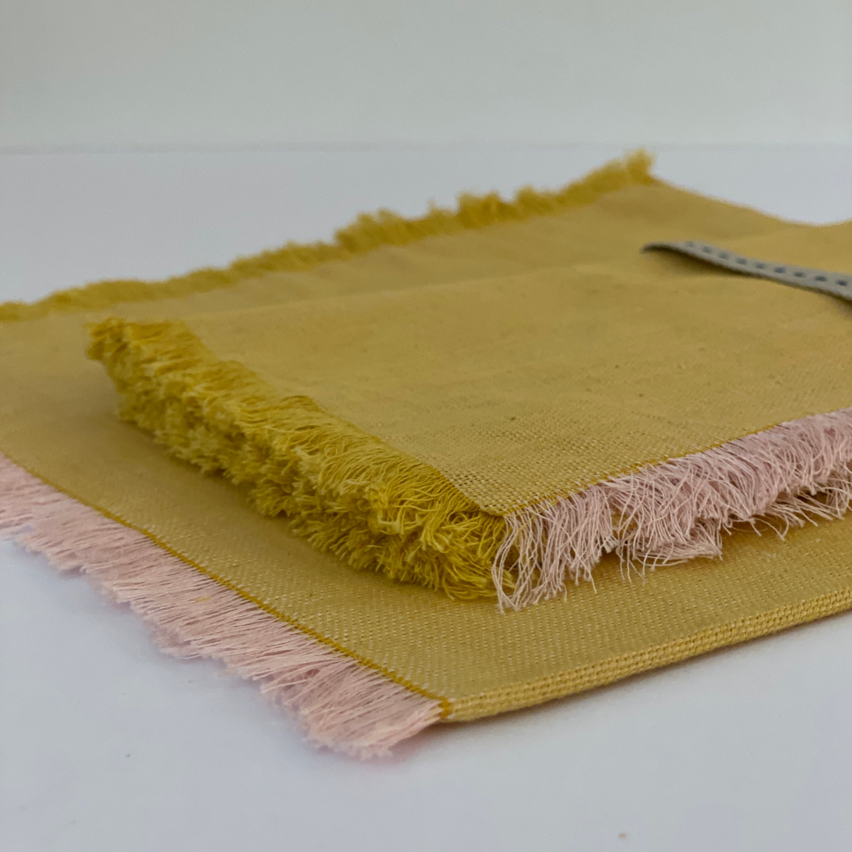 Mustard Abroad Block Napkins