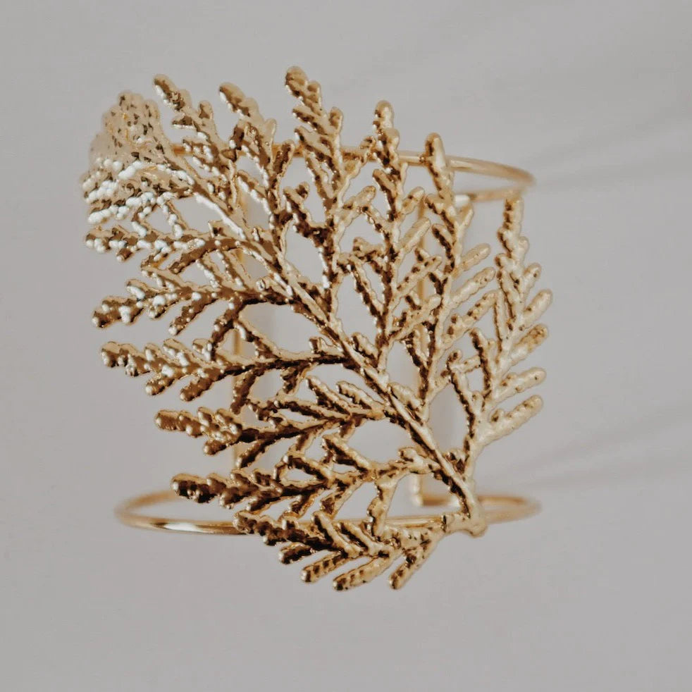 Cypress Leaf Cuff Bracelet