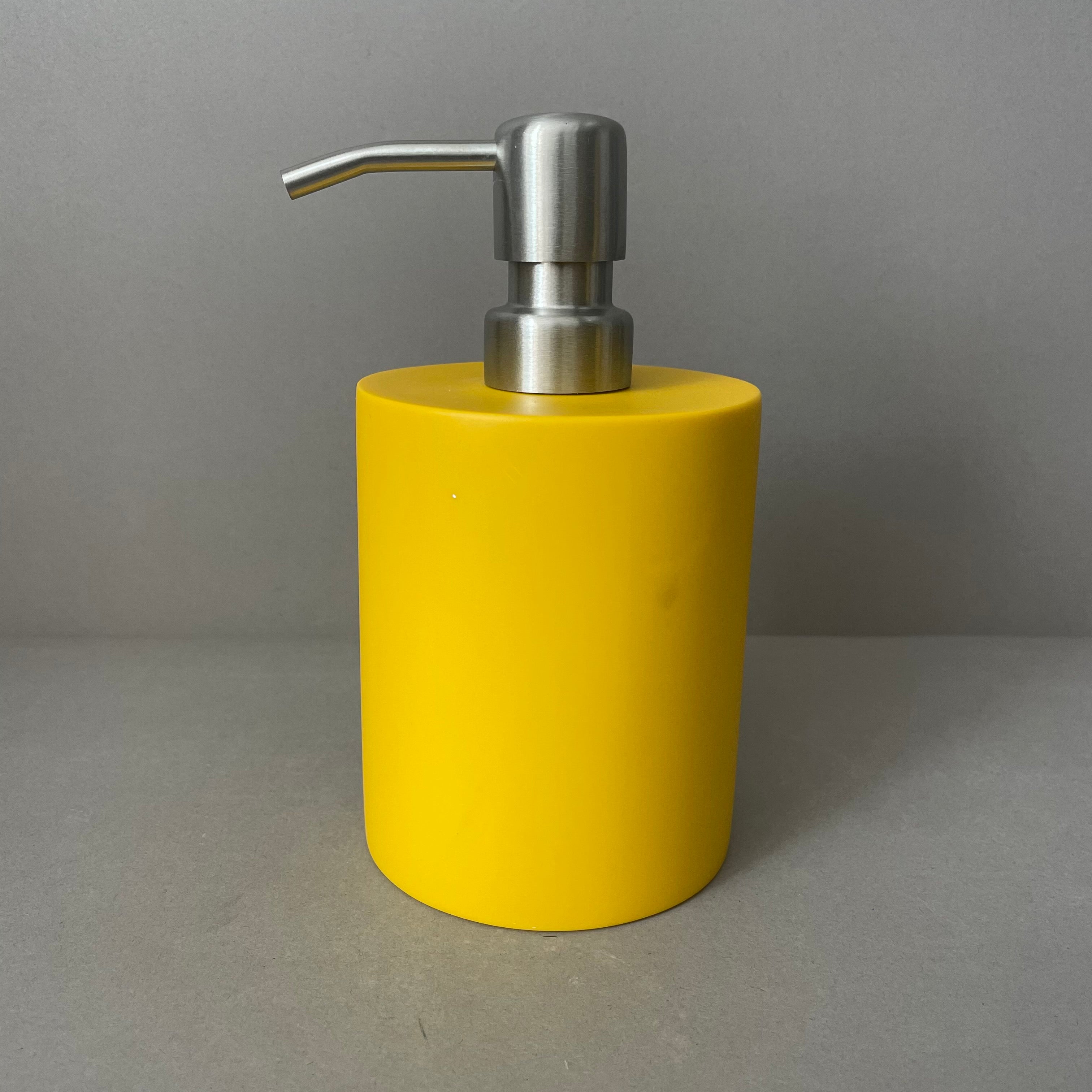 Yellow Resin Soap Dispenser