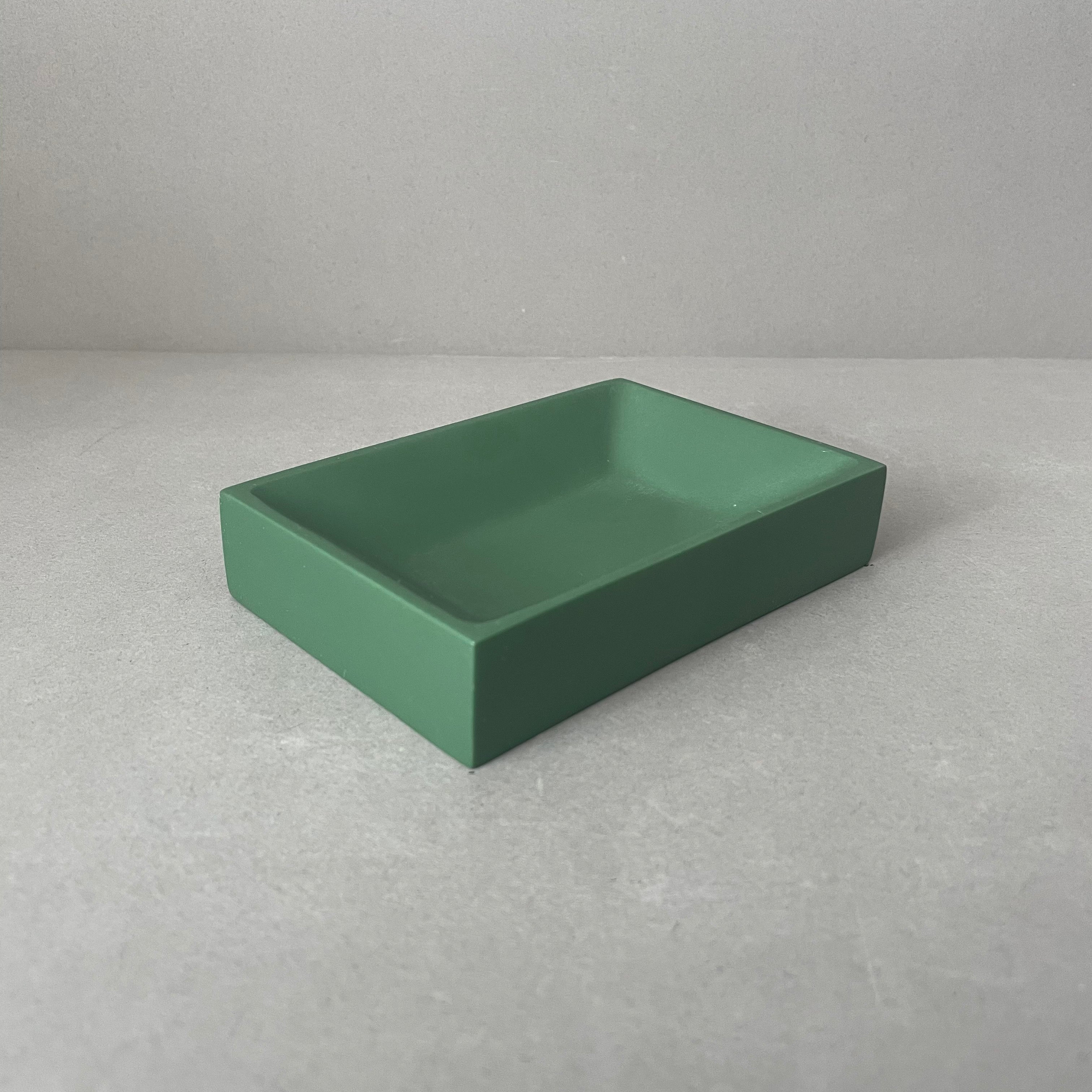 Green Resin Soap Dish