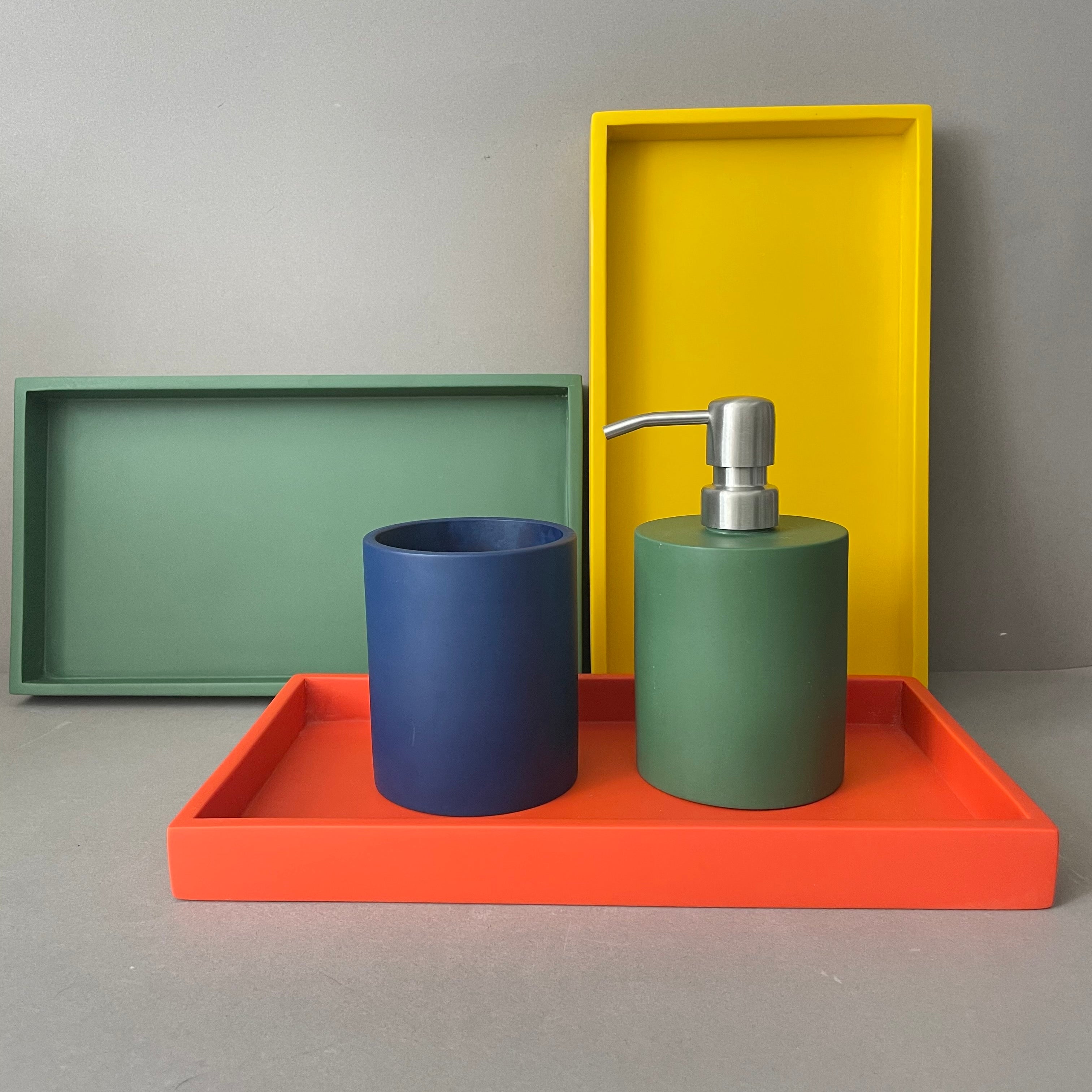 Green Resin Soap Dispenser