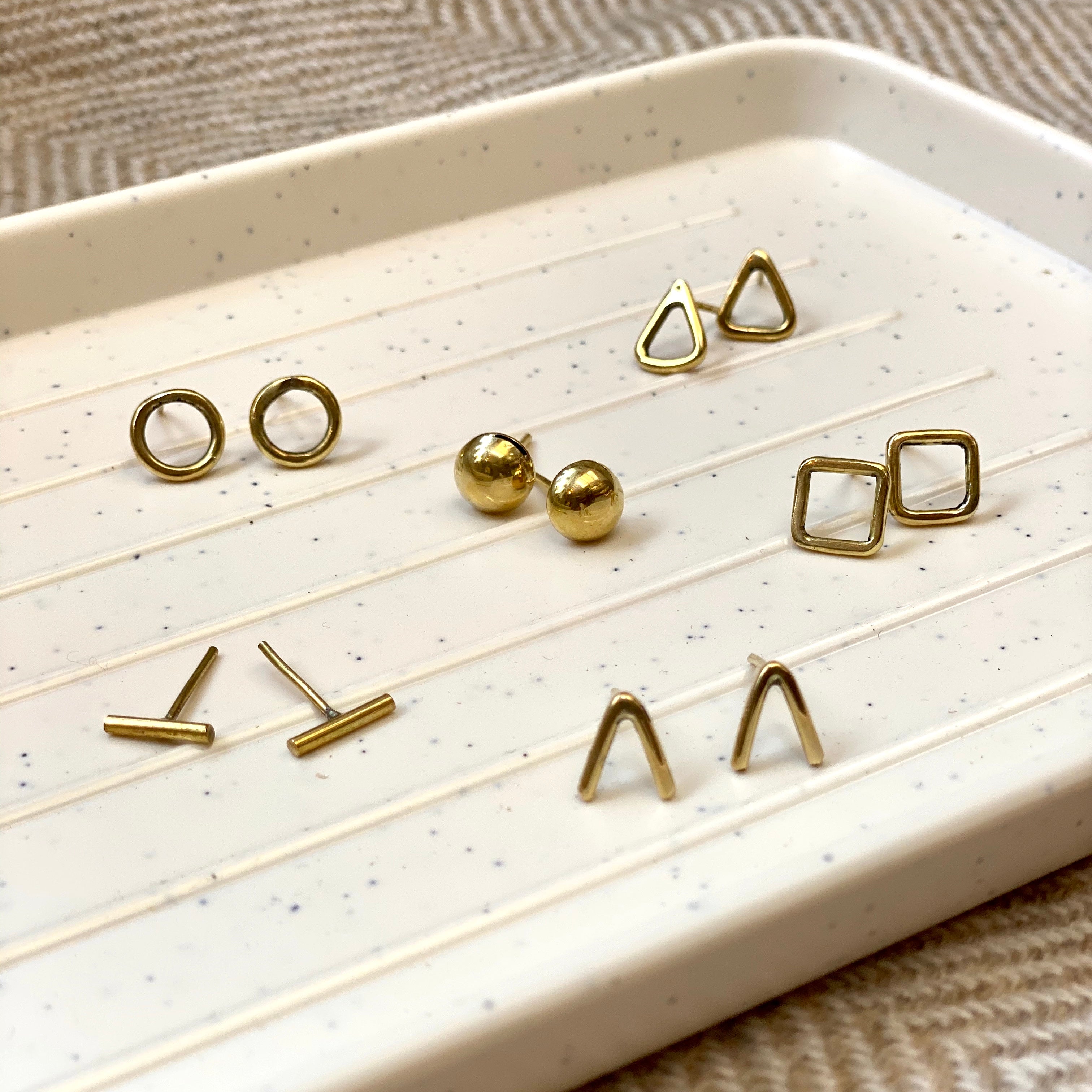 Geo Brass Studs