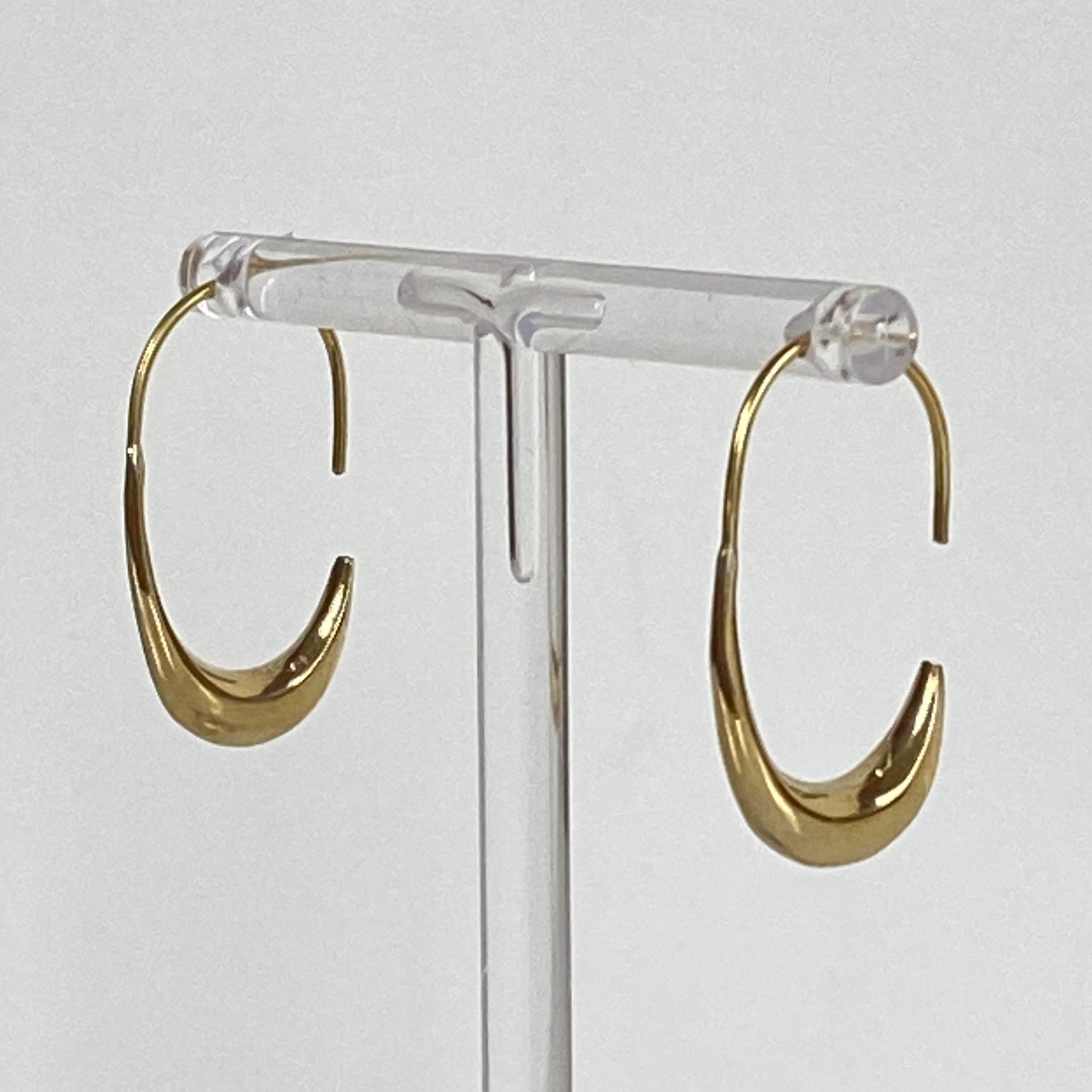 Crescent Hoop Earrings