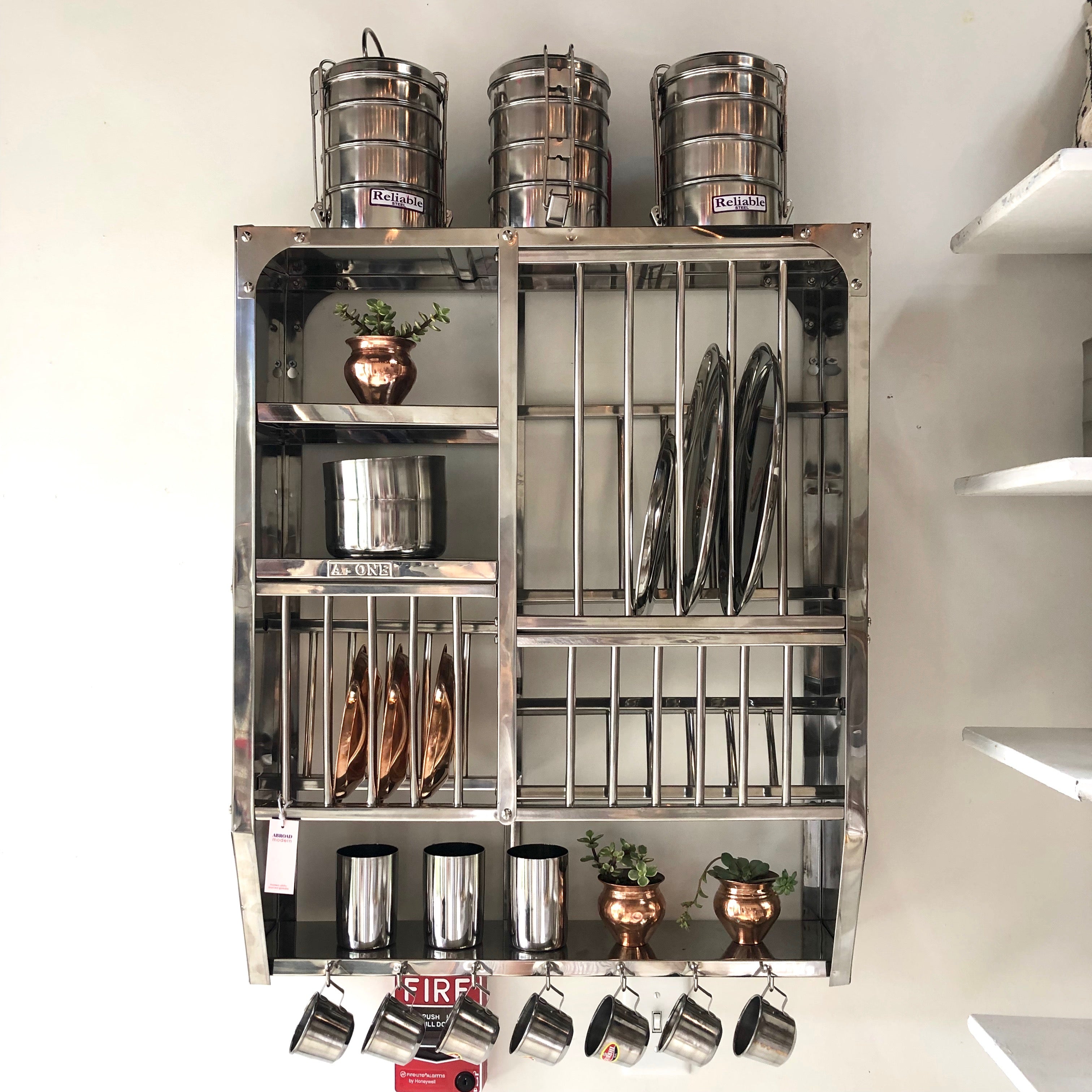 Stainless steel kitchen rack and shelf designs