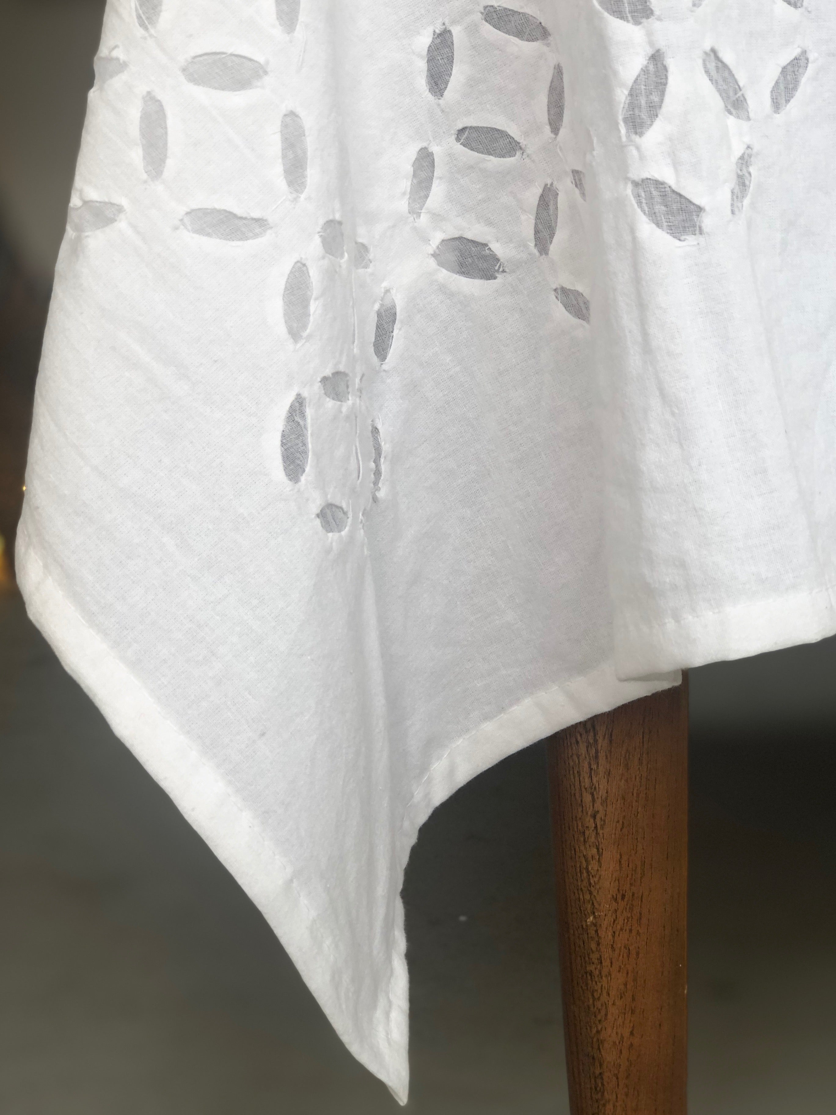 Appliqué Cutwork Cotton Tablecloth