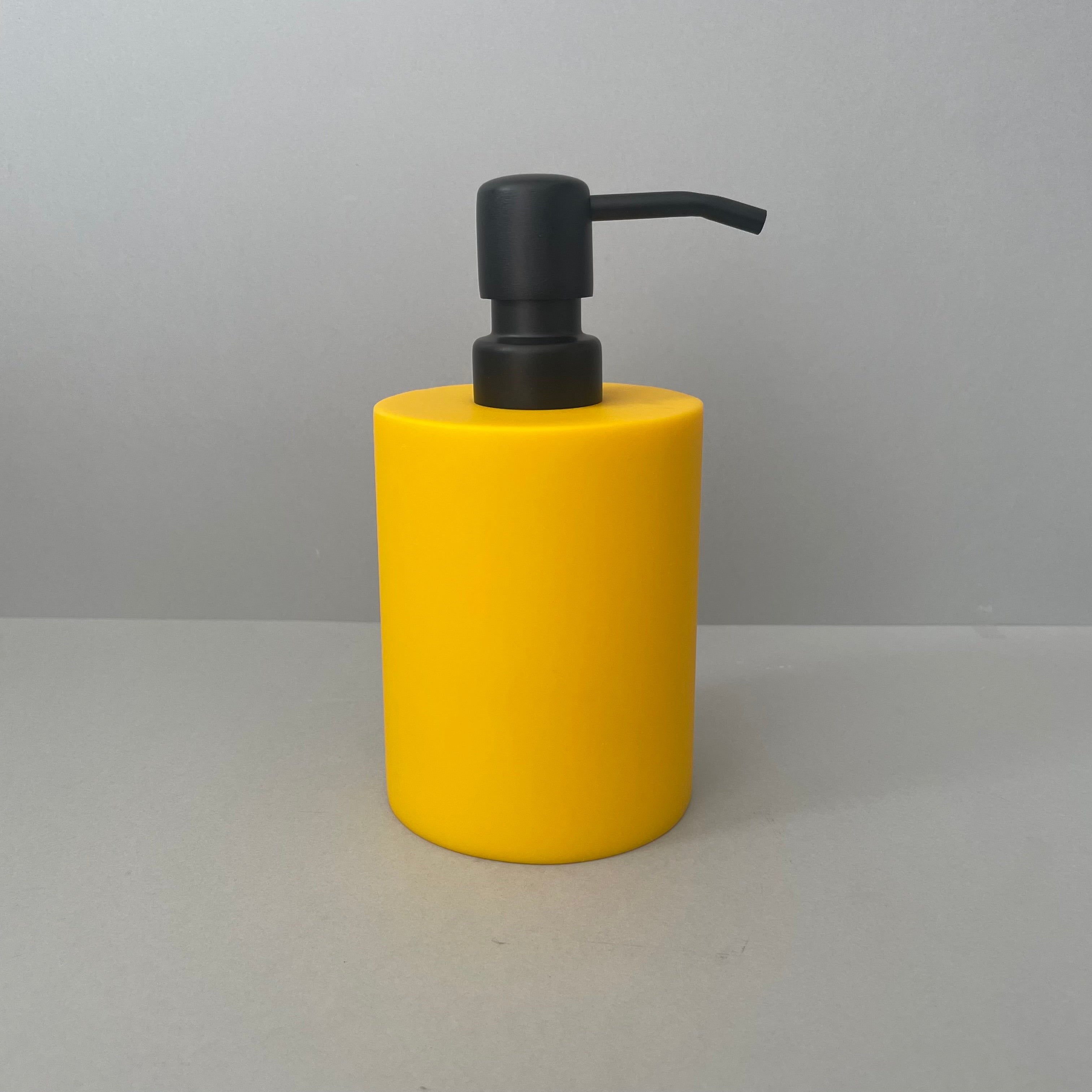 Yellow Resin Soap Dispenser
