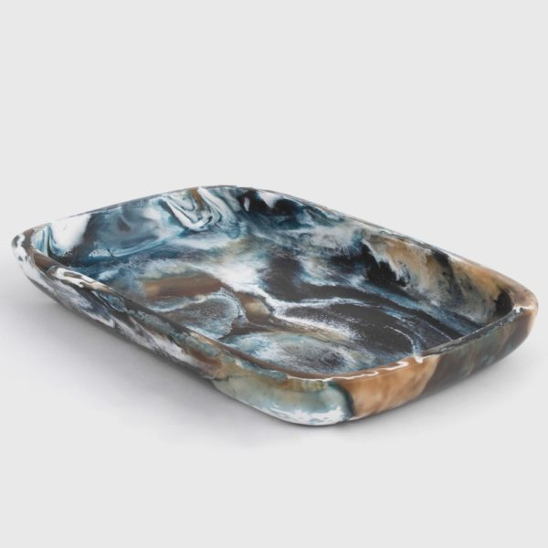 Geo Resin Large Rectangular Platter
