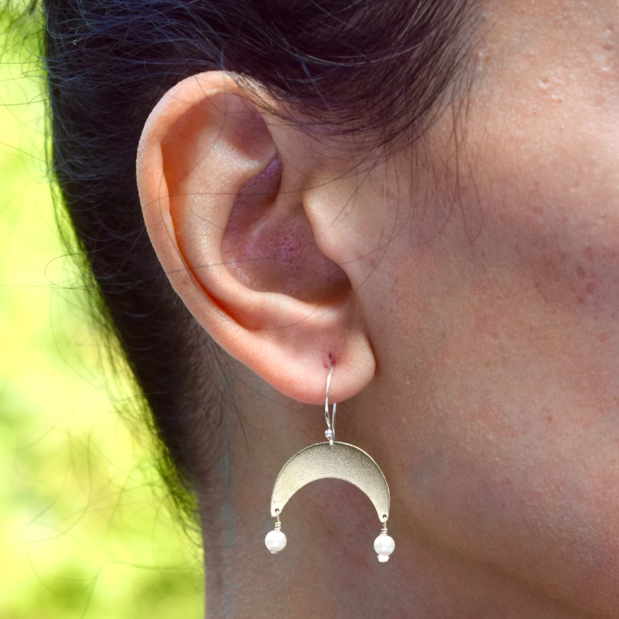 Moon Drop Earrings