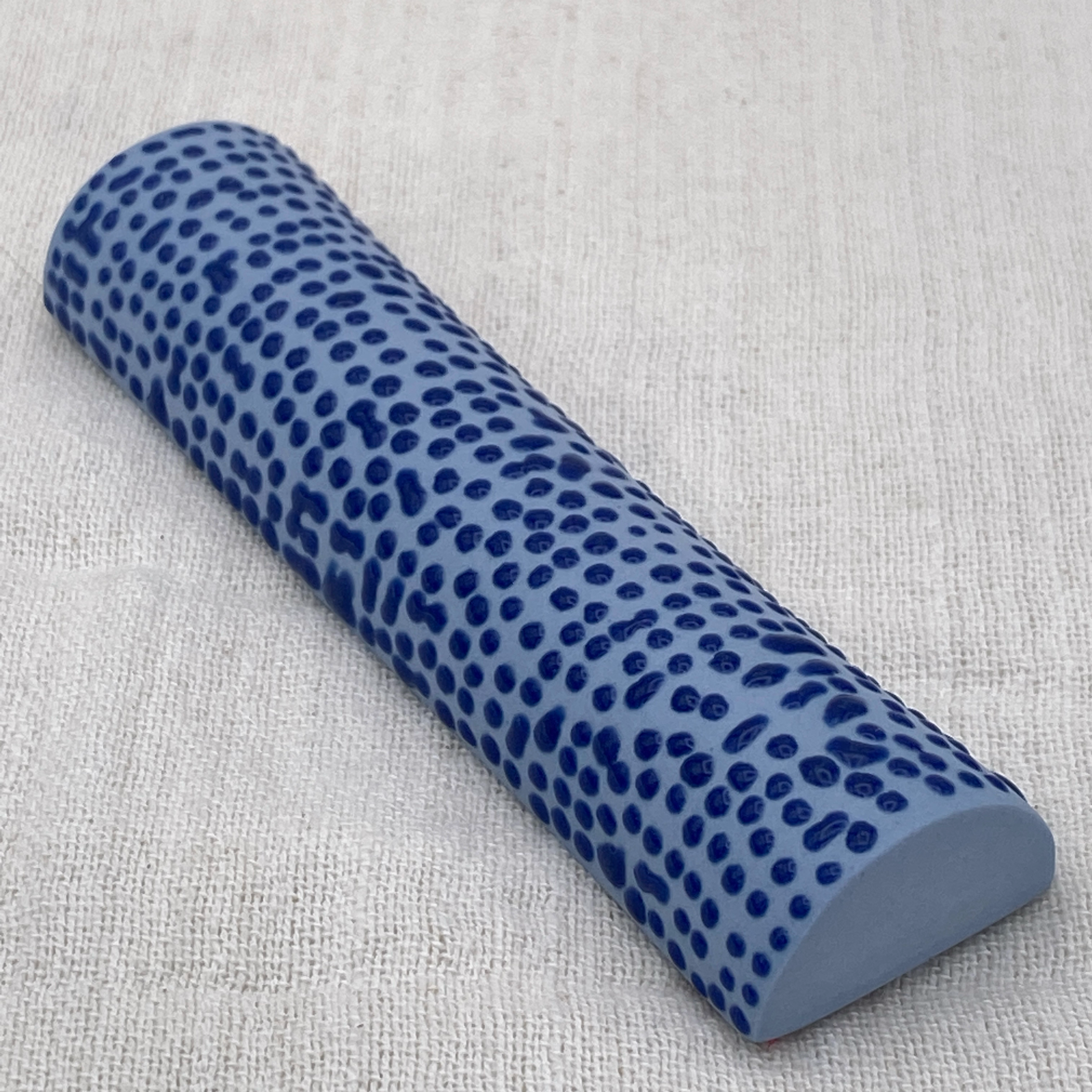 Pin Dot Print Porcelain Mezuzah Case
