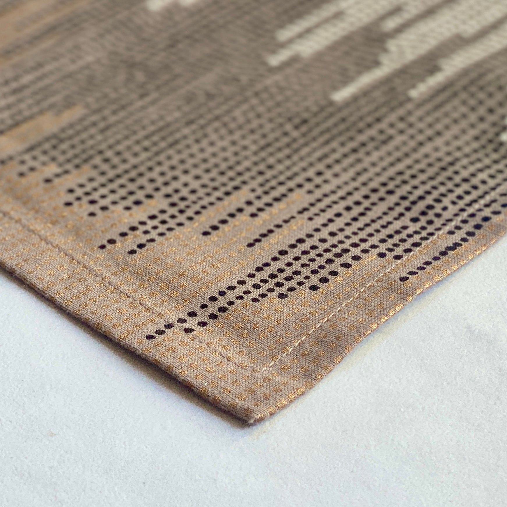 Pointillist Block Print Napkins