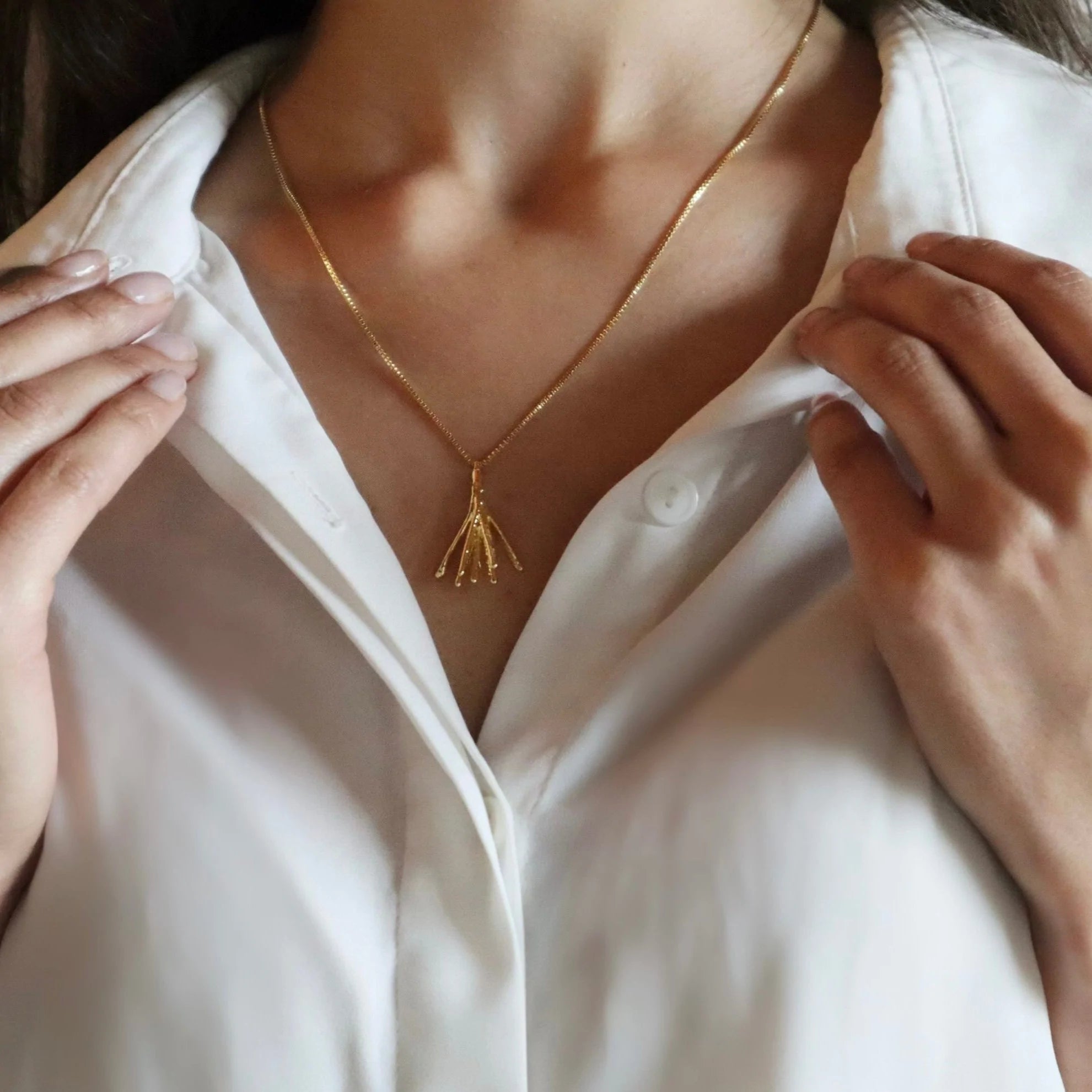 Rosemary Sprig Pendant Necklace