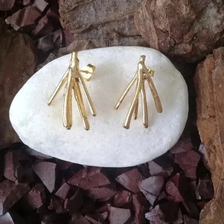 Rosemary Sprig Stud Earrings