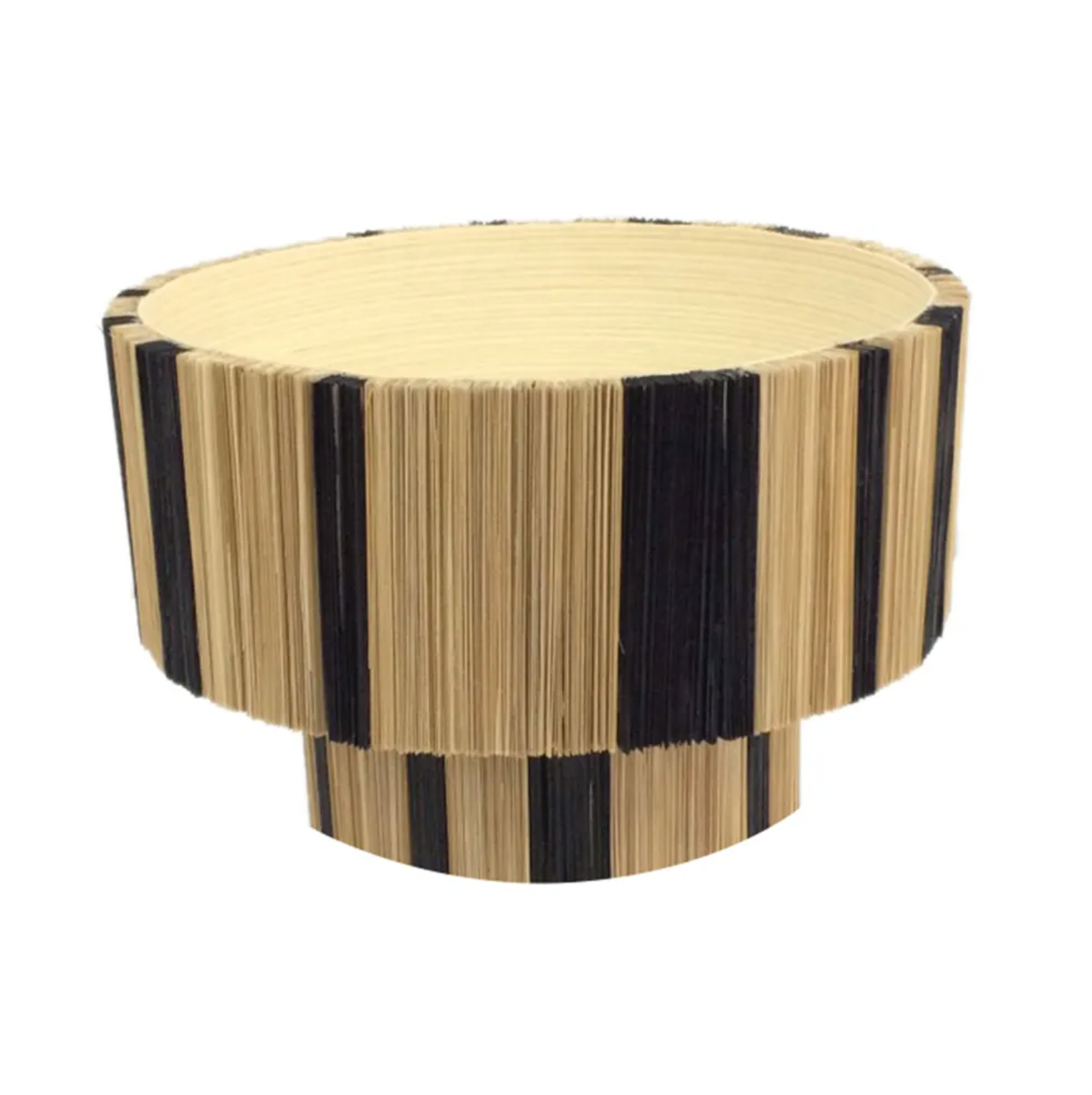 Segment Bamboo Pedesal Bowl