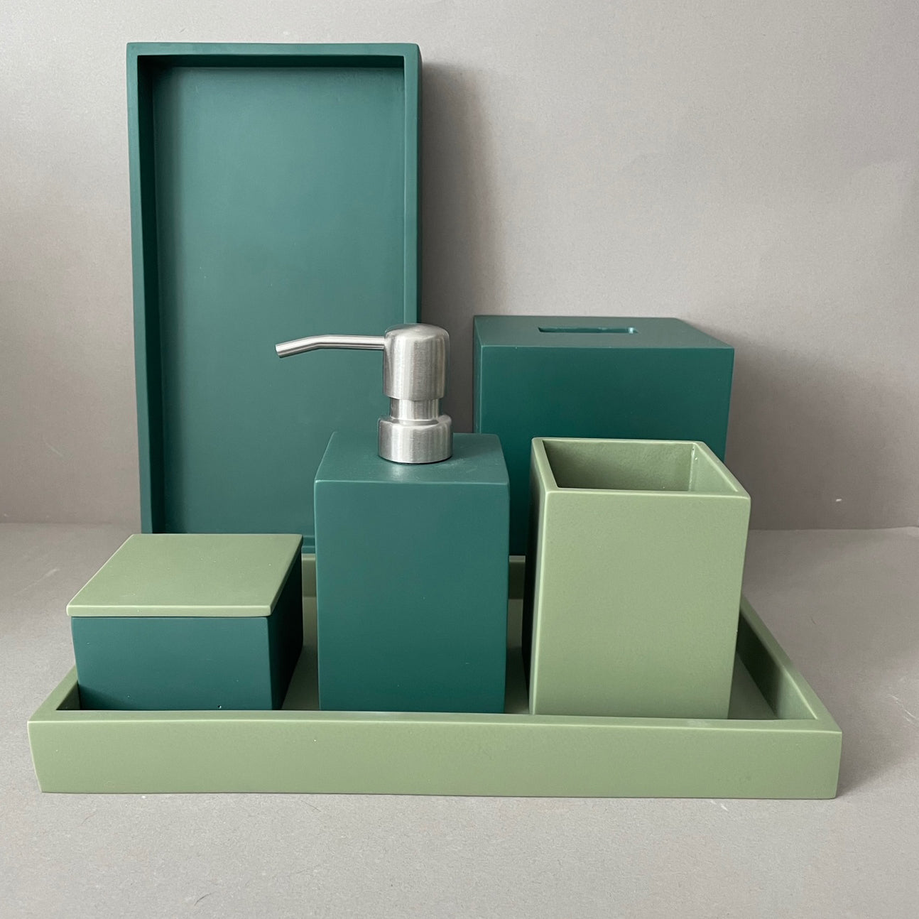 Green Resin Tissue Box
